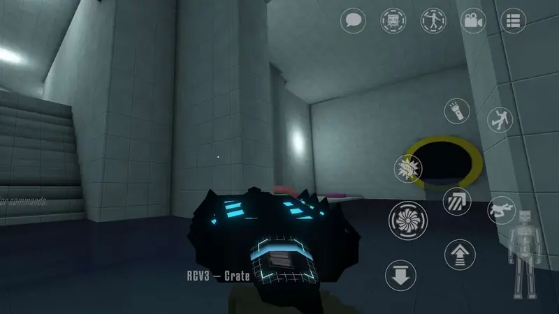 Holding the Reality Crusher tool in GoreBox 27